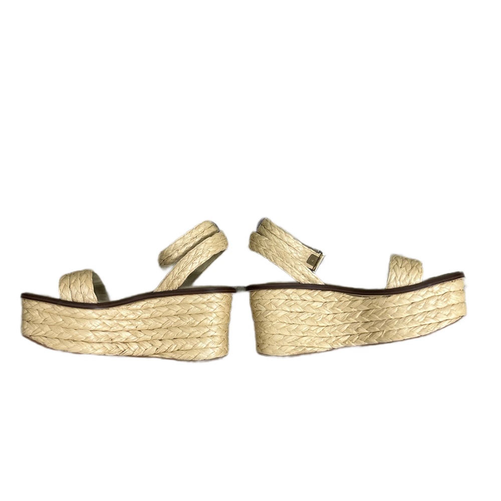 Michael Michael Kors Sandra Straw Platform Sandals - Picture 11 of 13